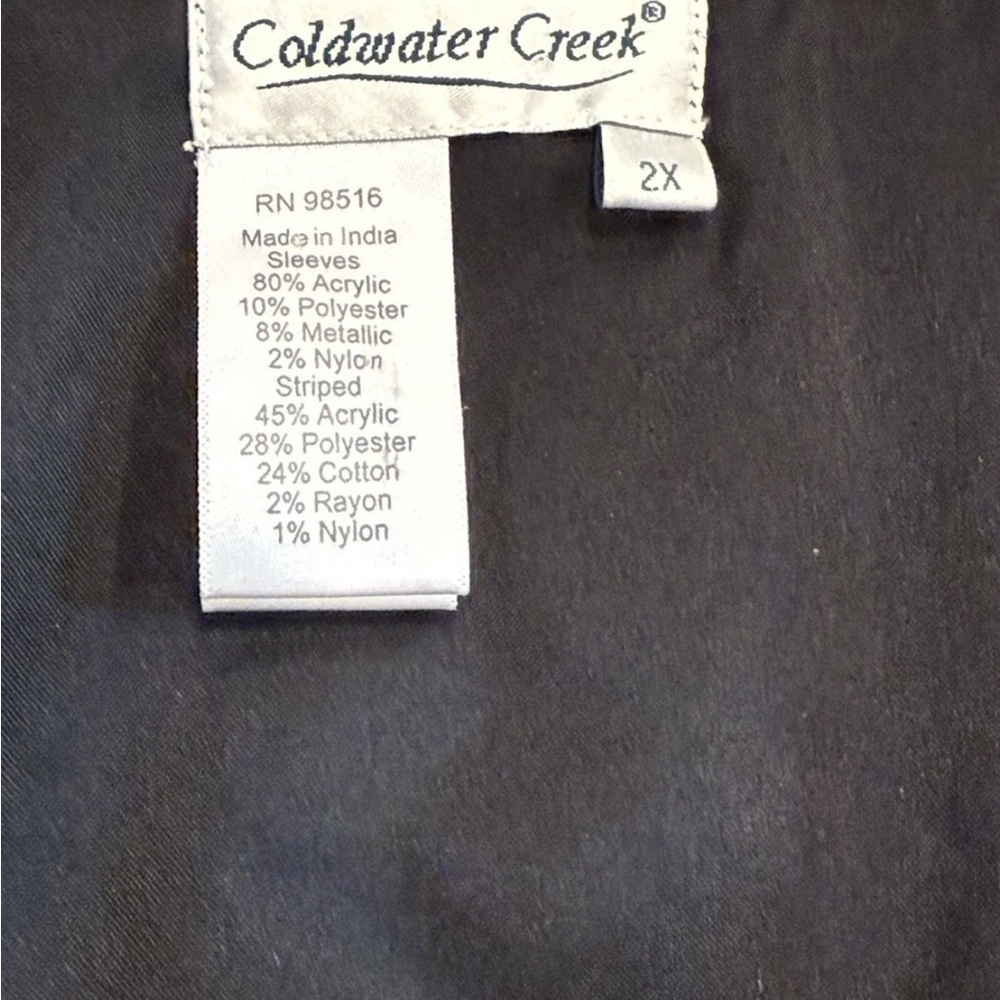 Coldwater Creek Plus Size 2x Patchwork Tweed Jack… - image 7